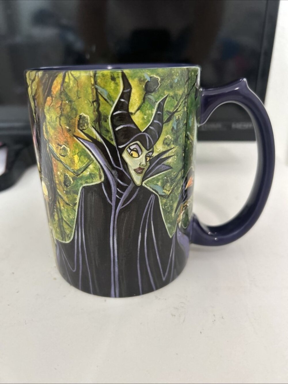 Disney Sleeping Beauty Maleficent Villains With Her Dragon Ceramic Coffee Mug
